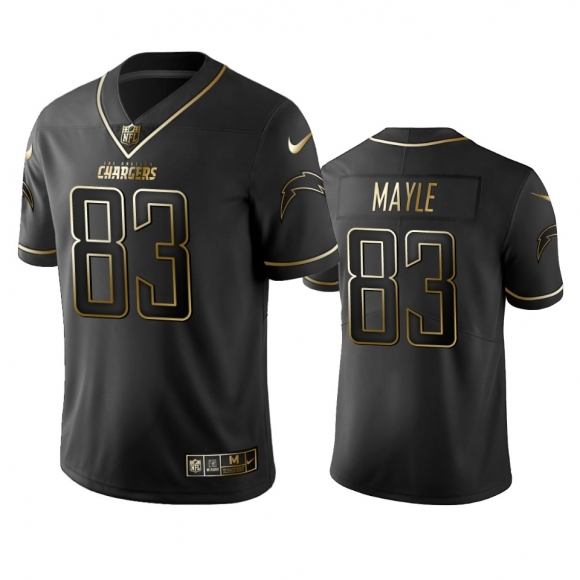 Chargers #83 Vince Mayle Men Stitched NFL Vapor Untouchable Limited Black Golden Jersey
