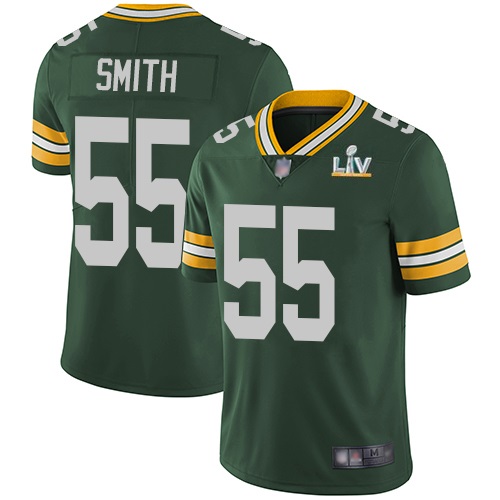 Men Green Bay Packers #55 Za'Darius Smith Green NFL 2021 Super Bowl LV Stitched Jersey