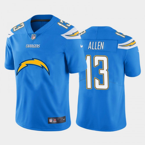 Men Los Angeles Chargers #13 Keenan Allen Blue 2020 Team Big Logo Limited Stitched Jersey