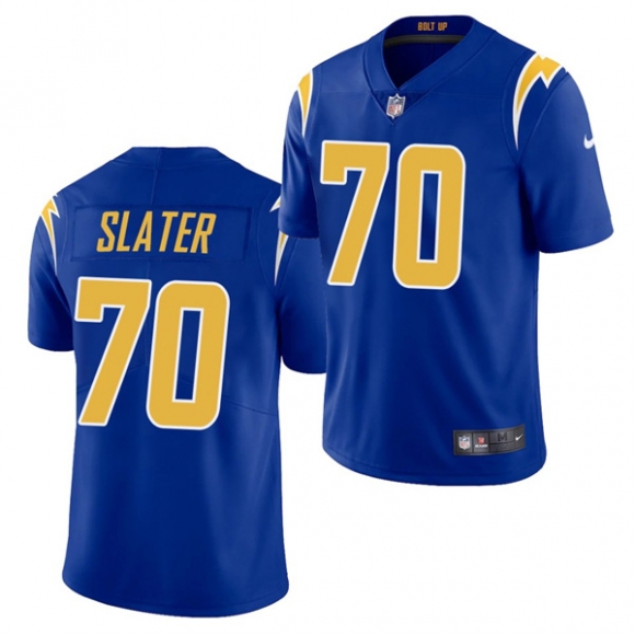 Men Los Angeles Chargers #70 Rashawn Slater Royal NFL 2021 Draft Vapor Untouchable Limited Stitched Jersey