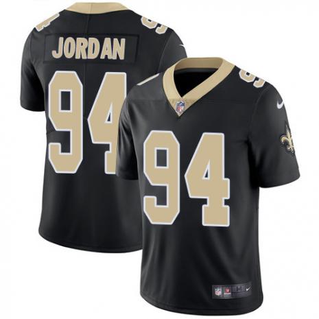 Men New Orleans Saints #94 Cameron Jordan Black Vapor Untouchable Limited Stitched NFL Jersey