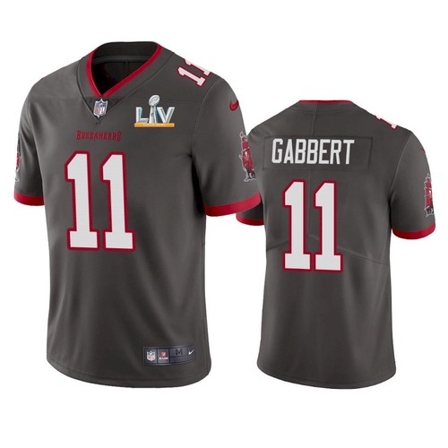Men Tampa Bay Buccaneers #11 Blaine Gabbert Grey NFL 2021 Super Bowl LV Limited Stitched Jersey