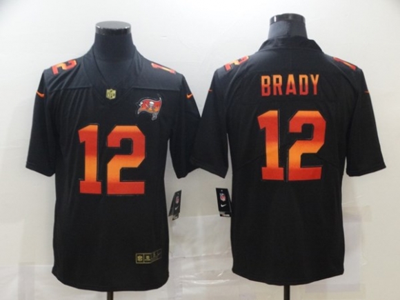 Men Tampa Bay Buccaneers #12 Tom Brady Black NFL 2020 Fashion Limited Stitched Jersey