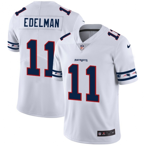 شوكلت فاكتوري New England Patriots #11 Julian Edelman Nike White Team Logo Vapor ... شوكلت فاكتوري