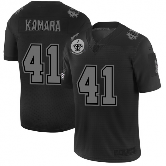 New Orleans Saints #41 Alvin Kamara Men Nike Black 2019 Salute to Service Limited Stitched NFL Jersey