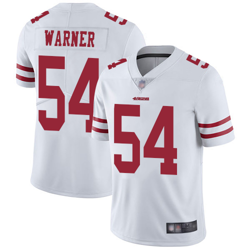Nike 49ers #54 Fred Warner White Men Stitched NFL Vapor Untouchable Limited Jersey