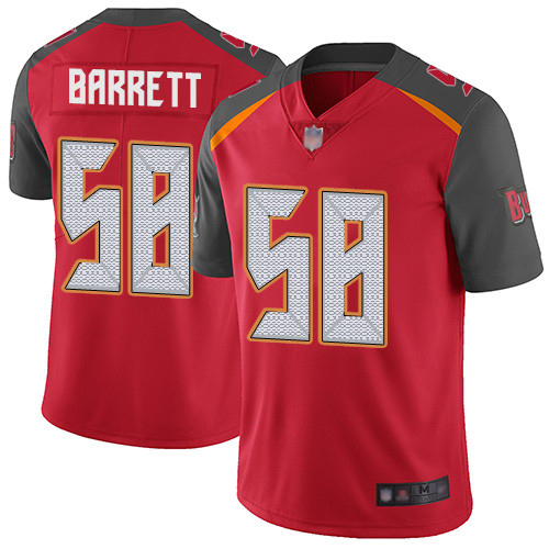 Nike Buccaneers #58 Shaquil Barrett Red Team Color Men Stitched NFL Vapor Untouchable Limited Jersey
