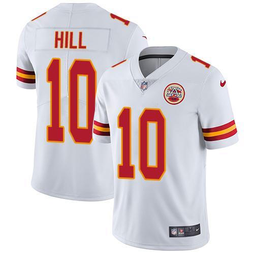 Nike Chiefs #10 Tyreek Hill White Men Stitched NFL Vapor Untouchable Limited Jersey