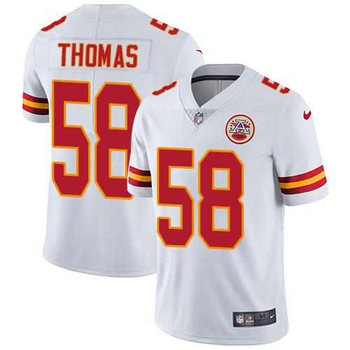 Nike Chiefs #58 Derrick Thomas White Men Stitched NFL Vapor Untouchable Limited Jersey
