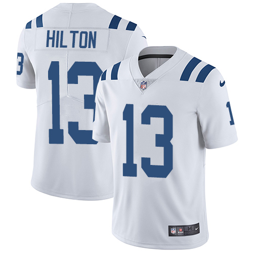 Nike Colts #13 T.Y. Hilton White Men Stitched NFL Vapor Untouchable Limited Jersey