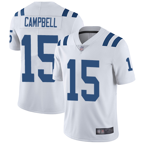 Nike Colts #15 Parris Campbell White Men Stitched NFL Vapor Untouchable Limited Jersey