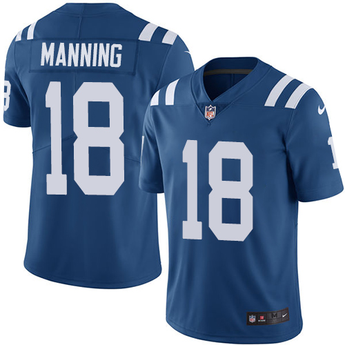 Nike Colts #18 Peyton Manning Royal Blue Team Color Men Stitched NFL Vapor Untouchable Limited Jersey