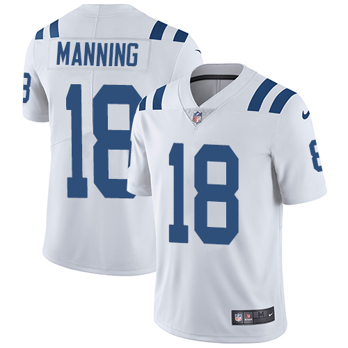 Nike Colts #18 Peyton Manning White Men Stitched NFL Vapor Untouchable Limited Jersey