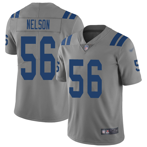 Nike Colts #56 Quenton Nelson Gray Men Stitched NFL Limited Inverted Legend Jersey