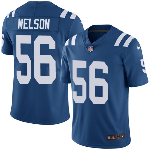 Nike Colts #56 Quenton Nelson Royal Blue Team Color Men Stitched NFL Vapor Untouchable Limited Jersey