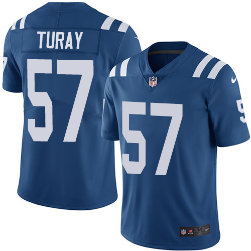 Nike Colts #57 Kemoko Turay Royal Blue Team Color Men Stitched NFL Vapor Untouchable Limited Jersey