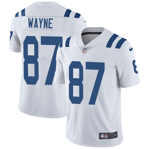 Nike Colts #87 Reggie Wayne White Men Stitched NFL Vapor Untouchable Limited Jersey