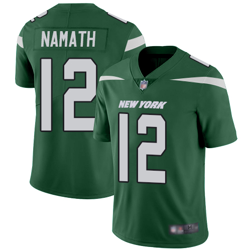 Nike Jets #12 Joe Namath Green Team Color Men Stitched NFL Vapor Untouchable Limited Jersey