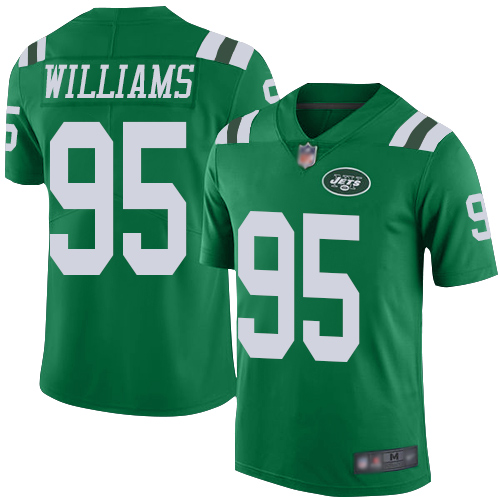 Nike Jets #95 Quinnen Williams Green Men Stitched NFL Limited Rush Jersey