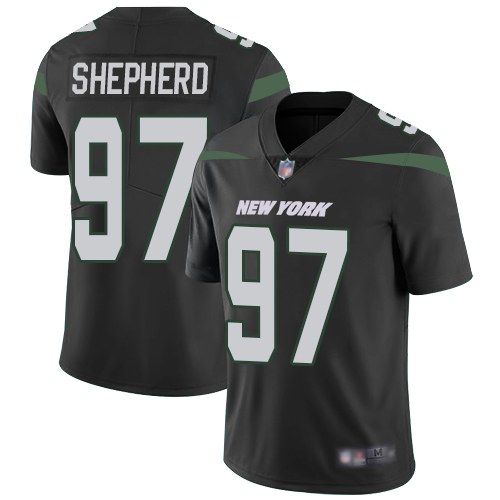 Nike Jets #97 Nathan Shepherd Black Alternate Men Stitched NFL Vapor Untouchable Limited Jersey