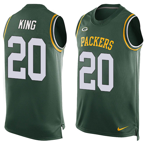 Nike Packers #20 Kevin King Green Team Color Men Stitched NFL Limited Tank Top Jersey