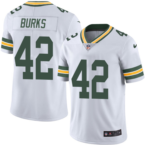 Nike Packers #42 Oren Burks White Men Stitched NFL Vapor Untouchable Limited Jersey