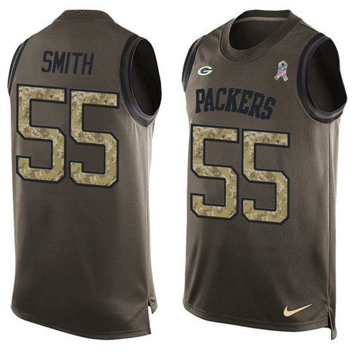 Nike Packers #55 Za'Darius Smith Green Men Stitched NFL Limited Salute To Service Tank Top Jersey