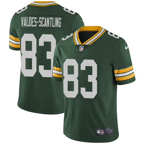 Nike Packers #83 Marquez Valdes-Scantling Green Team Color Men Stitched NFL Vapor Untouchable Limited Jersey