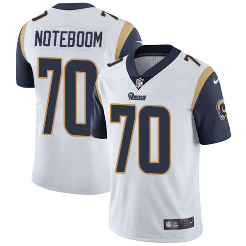 Nike Rams #70 Joseph Noteboom White Men Stitched NFL Vapor Untouchable Limited Jersey