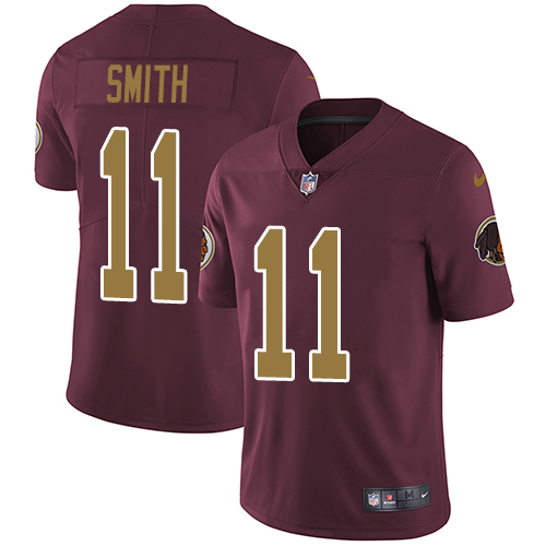 Nike Redskins #11 Alex Smith Burgundy Red Alternate Men Stitched NFL Vapor Untouchable Limited Jersey