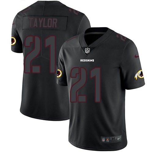 Nike Redskins #21 Sean Taylor Black Men Stitched NFL Limited Rush Impact Jersey