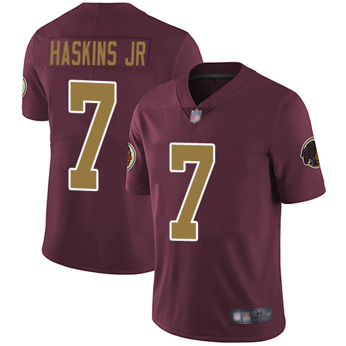 Nike Redskins #7 Dwayne Haskins Jr Burgundy Red Alternate Men Stitched NFL Vapor Untouchable Limited Jersey