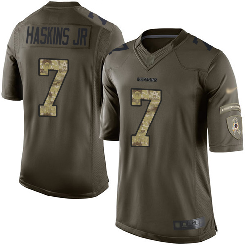 Nike Redskins #7 Dwayne Haskins Jr Green Men Stitched NFL Limited 2015 Salute To Service Jersey