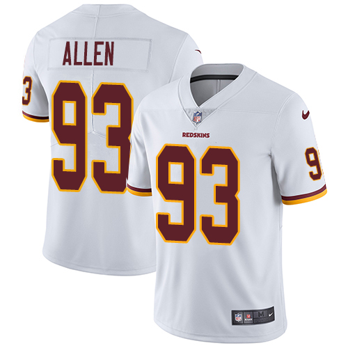 Nike Redskins #93 Jonathan Allen White Men Stitched NFL Vapor Untouchable Limited Jersey