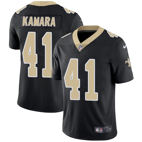 Nike Saints #41 Alvin Kamara Black Team Color Men Stitched NFL Vapor Untouchable Limited Jersey
