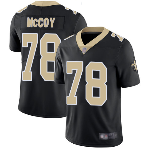 Nike Saints #78 Erik McCoy Black Team Color Men Stitched NFL Vapor Untouchable Limited Jersey