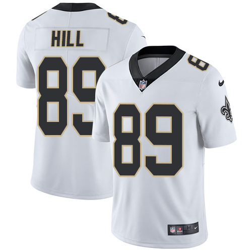 Nike Saints #89 Josh Hill White Men Stitched NFL Vapor Untouchable Limited Jersey