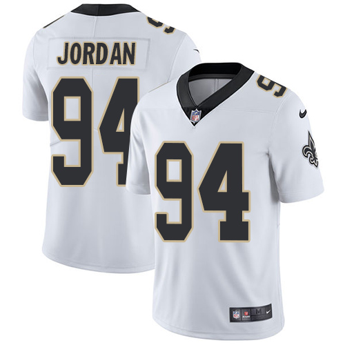 Nike Saints #94 Cameron Jordan White Men Stitched NFL Vapor Untouchable Limited Jersey
