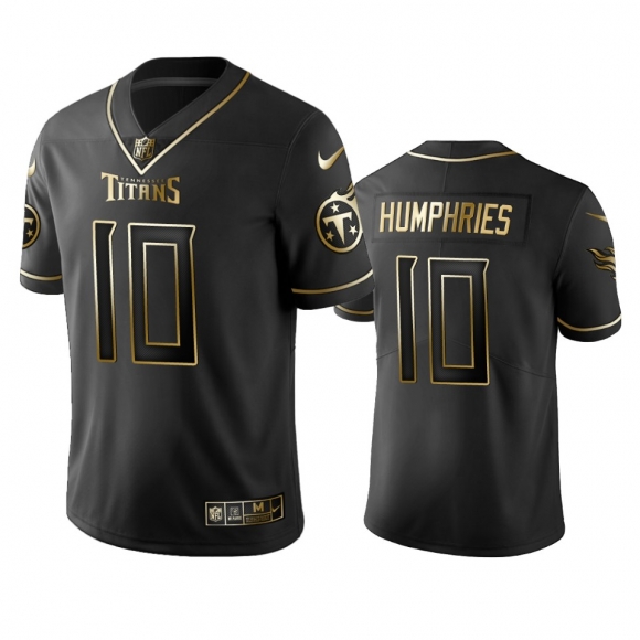 Titans #10 Adam Humphries Men Stitched NFL Vapor Untouchable Limited Black Golden Jersey