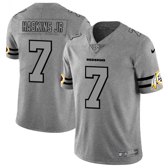 Washington Redskins #7 Dwayne Haskins Jr Men Nike Gray Gridiron II Vapor Untouchable Limited NFL Jersey