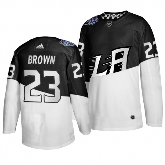 Adidas Los Angeles Kings #23 Dustin Brown Men 2020 Stadium Series White Black Stitched NHL Jersey