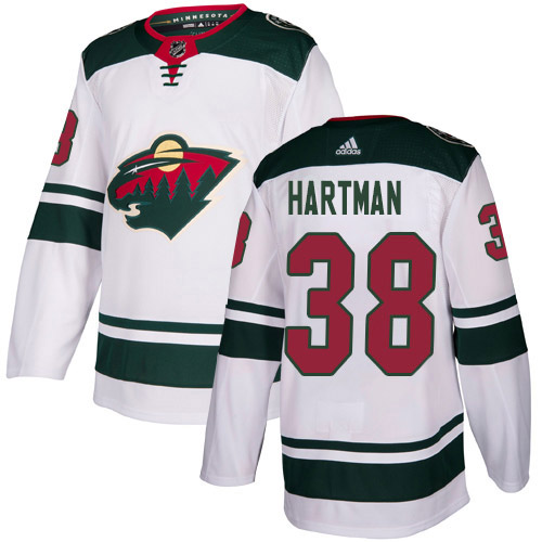 Adidas Wild #38 Ryan Hartman White Road Authentic Stitched NHL Jersey