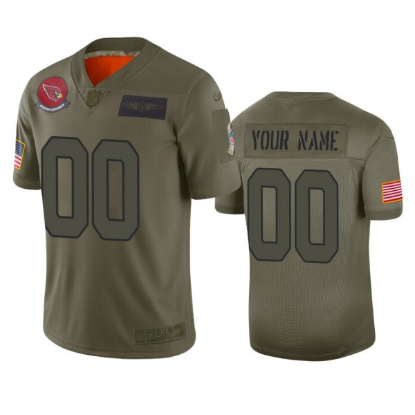 Arizona Cardinals Customized 2019 Camo Salute To Service NFL Stitched Limited Jersey  (Check Description If You Want Women Size)