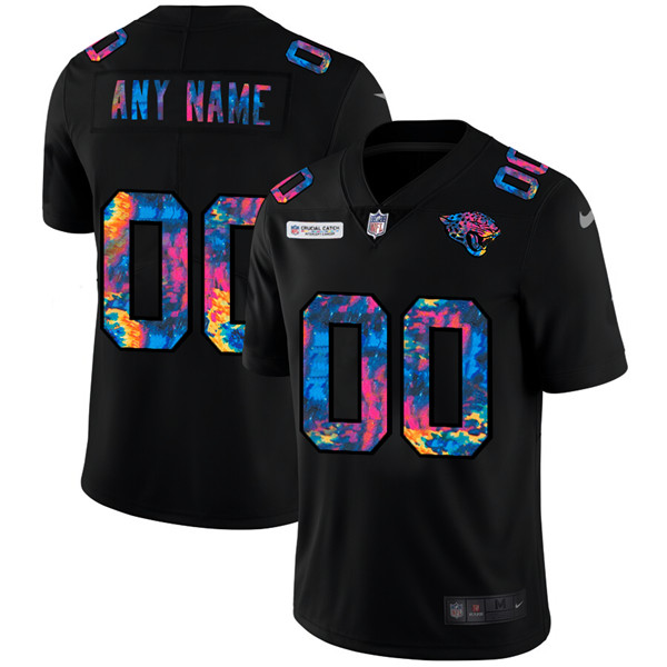 Jacksonville Jaguars ACTIVE PLAYER Custom 2020 Black Crucial Catch Limited Stitched Jersey