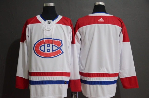 Men Adidas Montreal Canadiens White Stitched NHL Jersey