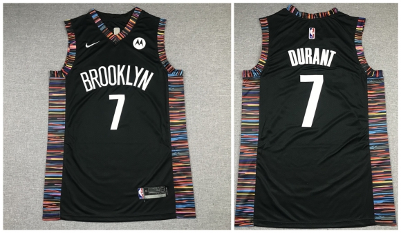 Men Brooklyn Nets #7 Kevin Durant Black Stitched NBA Jersey