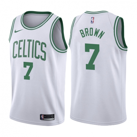 Men Celtics #7 Jaylen Brown White NBA Stitched Jersey