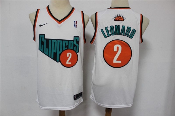 Men Los Angeles Clippers #2 Kawhi Leonard White Swingman Stitched NBA Jersey