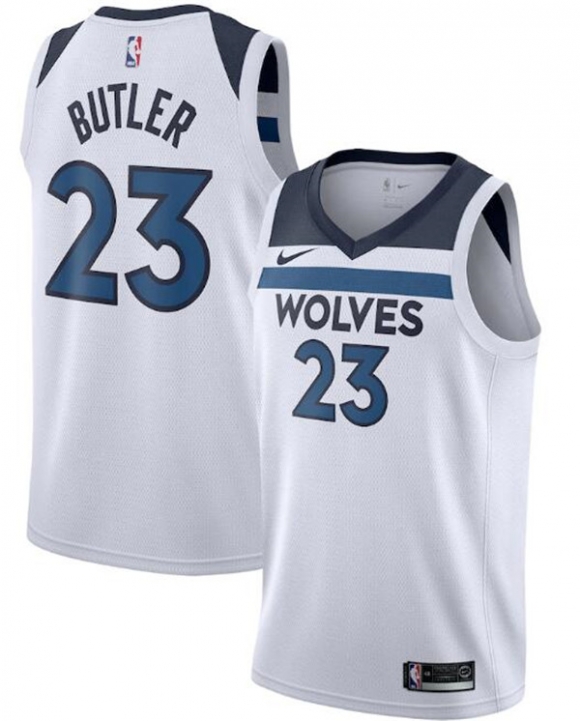 Men Minnesota Timberwolves #23 Jimmy Butler White NBA Association Edition Stitched Jersey