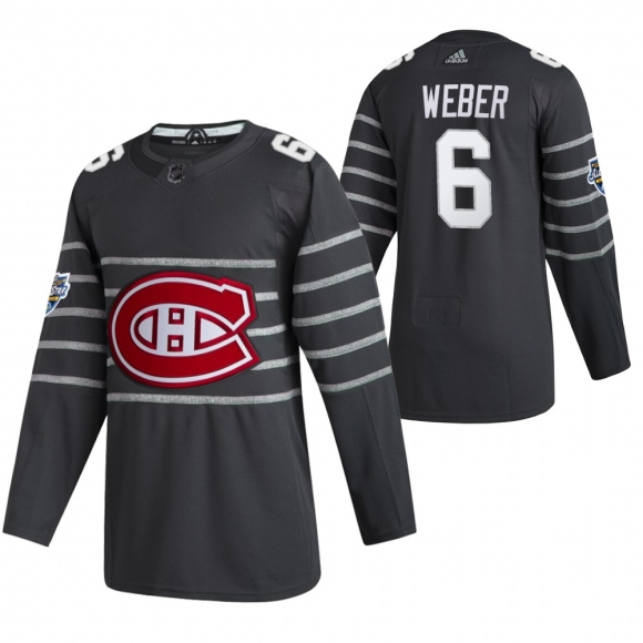 Men Montreal Canadiens #6 Shea Weber 2020 White All Star Stitched NHL Jersey